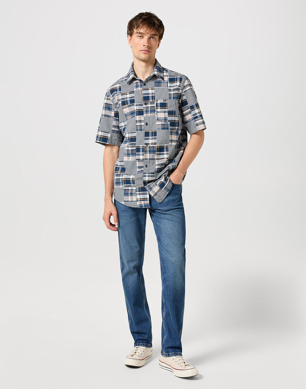 WRANGLER MĘSKIE SPODNIE JEANSOWE FRONTIER SEEING DOUBLE 112350808 W16V018005