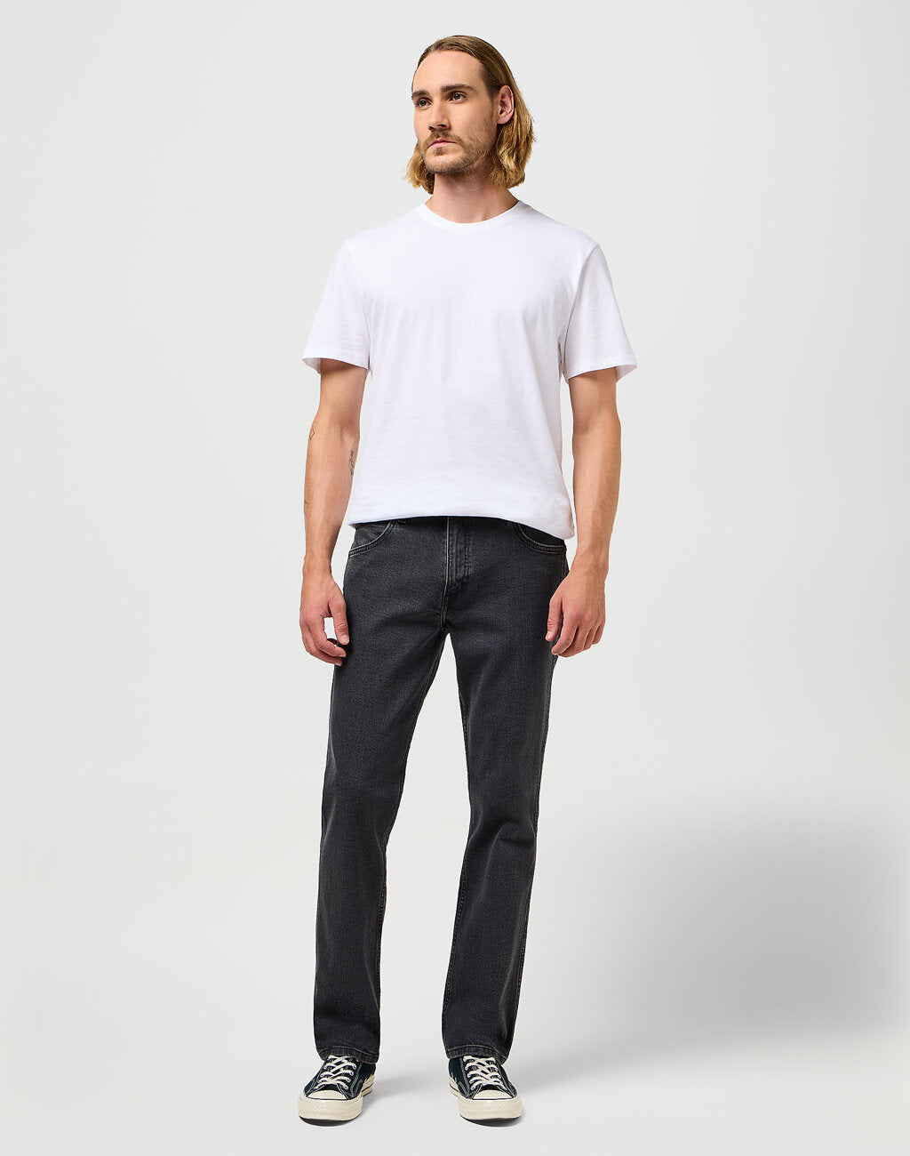 WRANGLER MĘSKIE SPODNIE JEANSOWE GREENSBORO COAL MINE 112360404 W15Q008812
