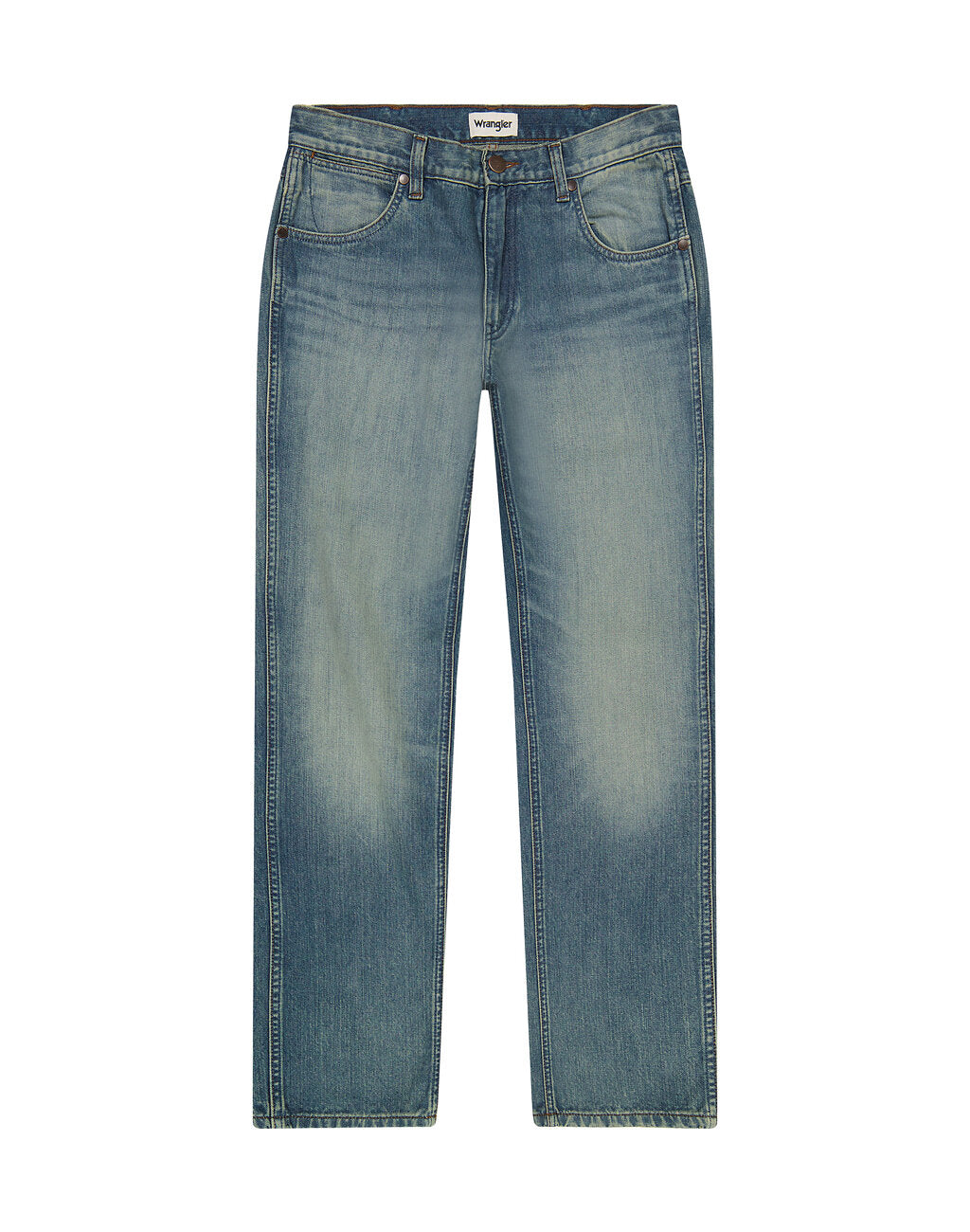 WRANGLER MĘSKIE SPODNIE JEANSOWE GREENSBORO SAGE WASH 112357417 W15Q008821