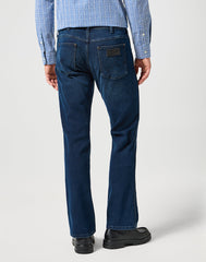 WRANGLER MĘSKIE SPODNIE JEANSOWE HORIZON DZWONY ONYX WASH 112356834 W110008838