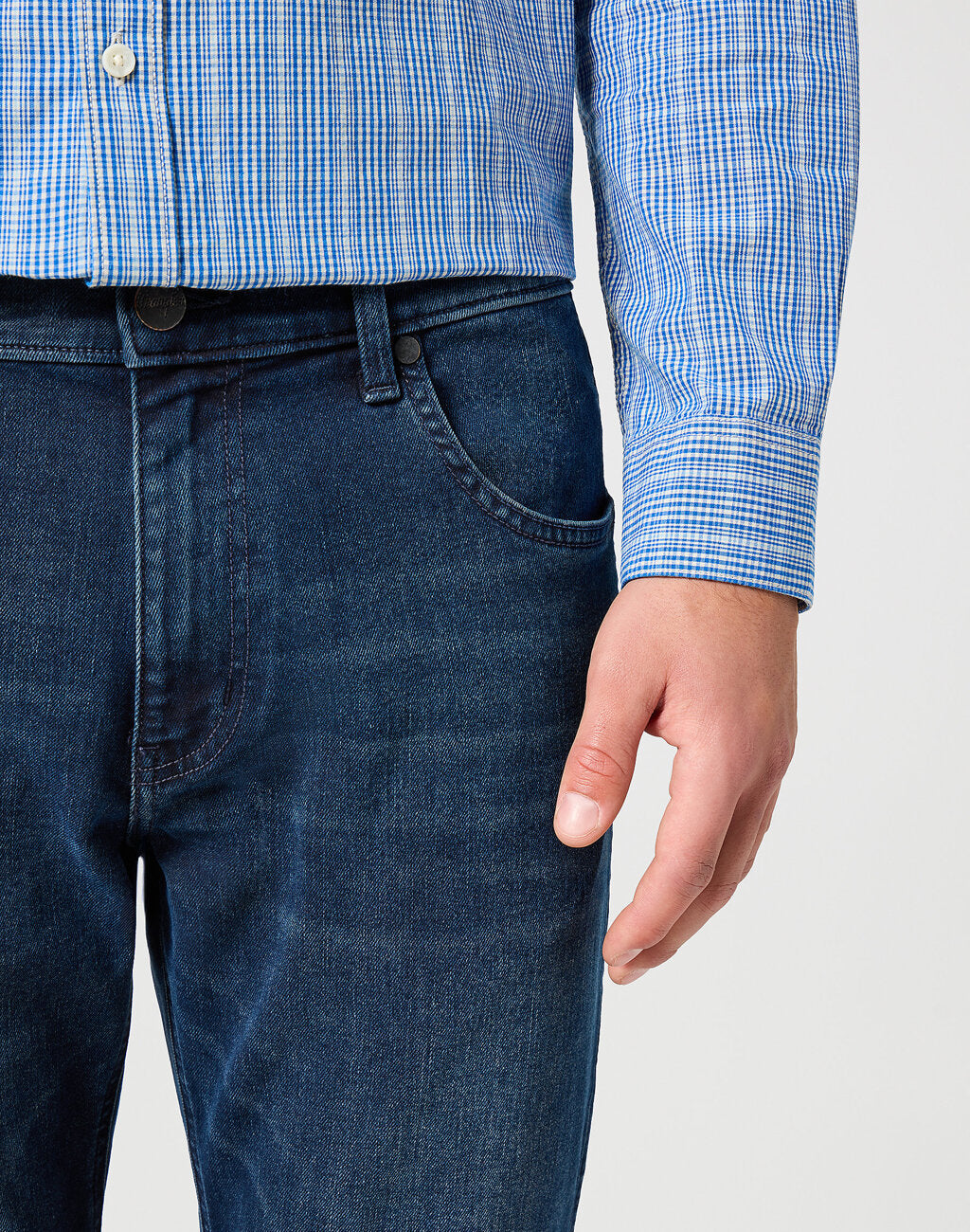 WRANGLER MĘSKIE SPODNIE JEANSOWE HORIZON DZWONY ONYX WASH 112356834 W110008838