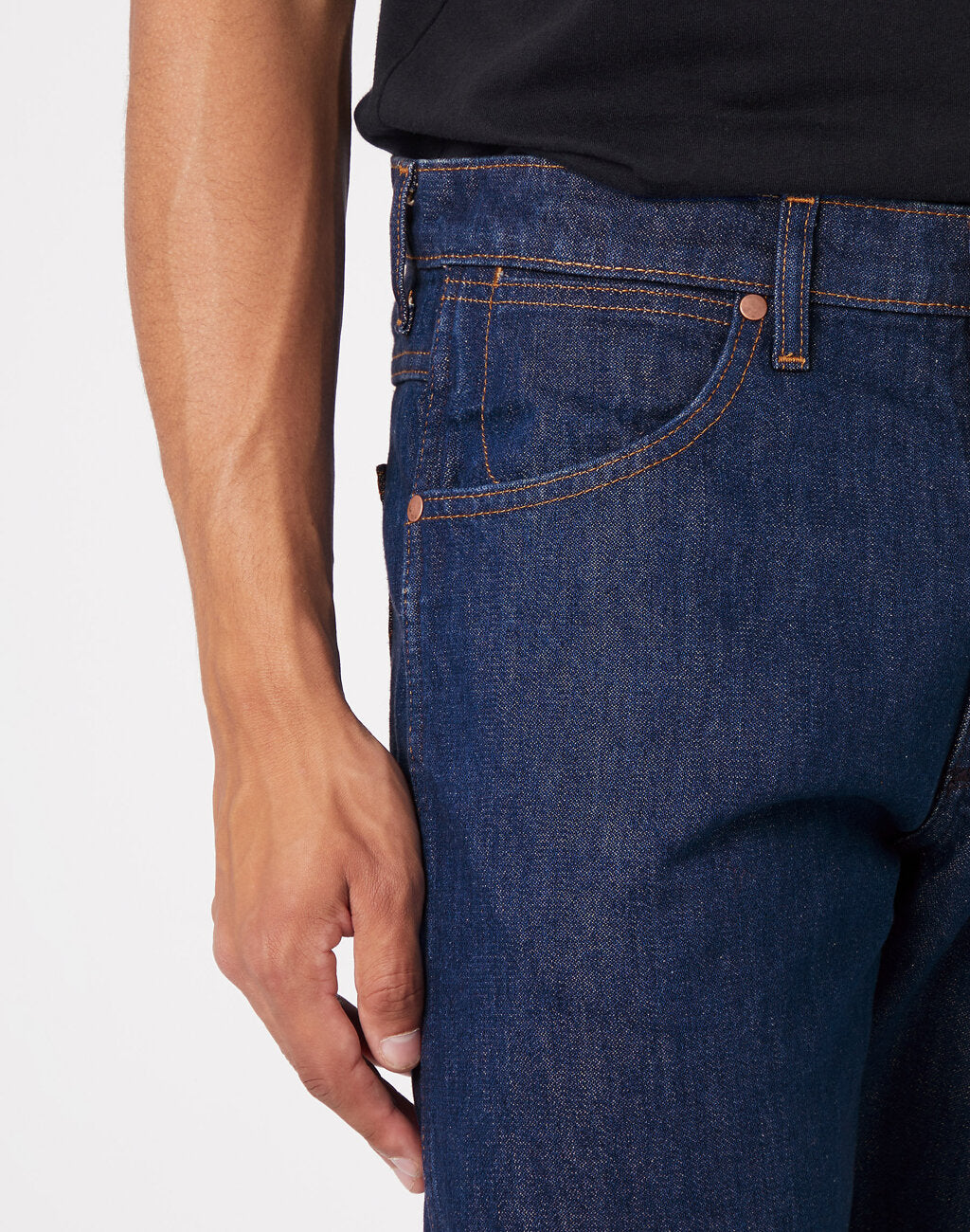 WRANGLER MĘSKIE SPODNIE JEANSOWE JEANS FRONTIER WRANGLER BLUE W16VEIX05 112330734