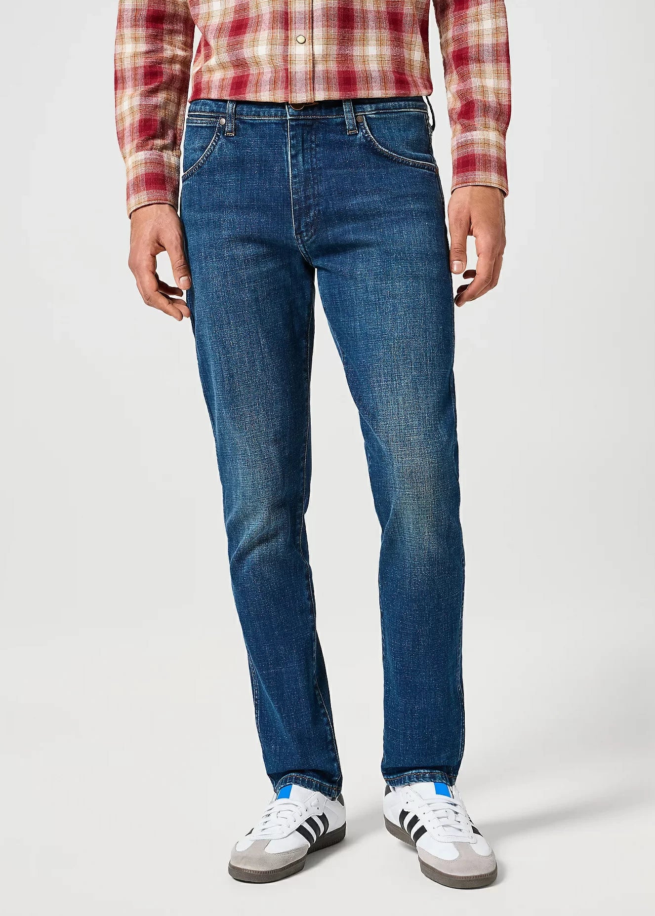 WRANGLER MĘSKIE SPODNIE JEANSOWE LARSTON AZURE FADE 112358058 W18S017435
