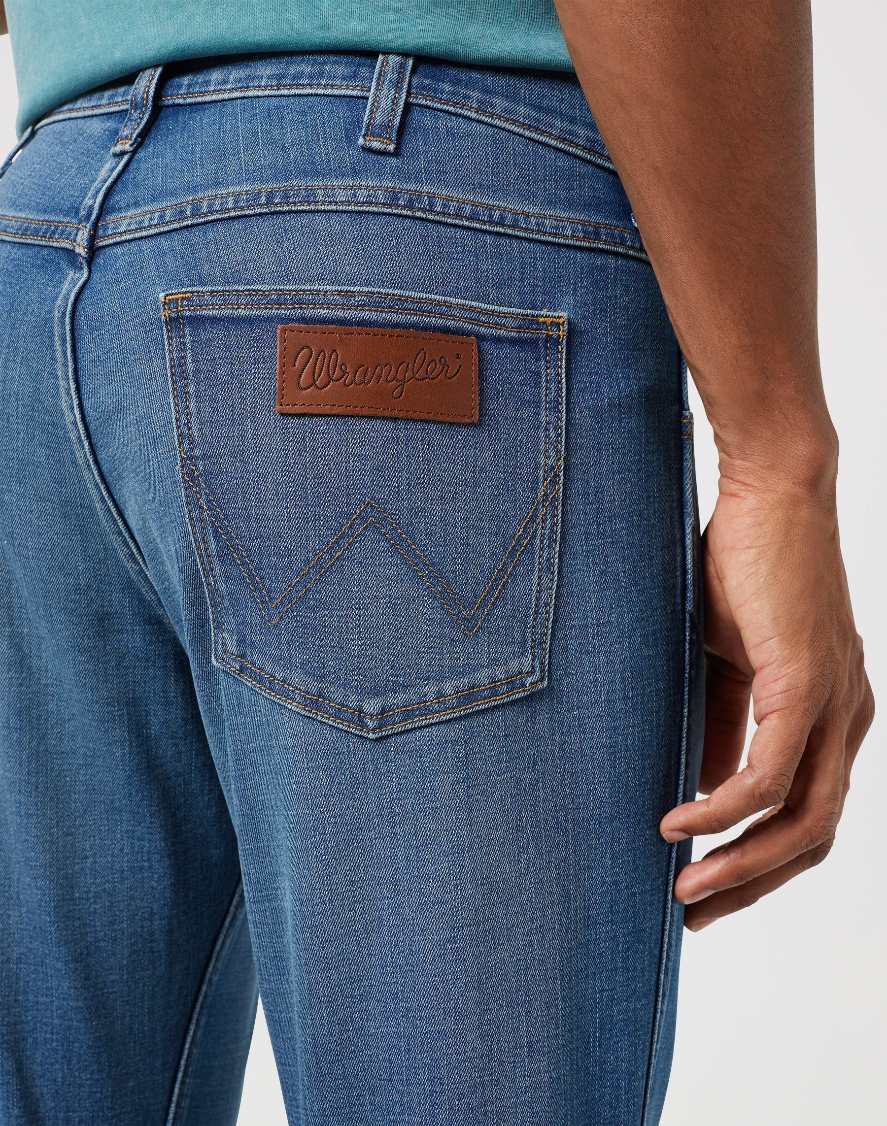 WRANGLER MĘSKIE SPODNIE JEANSOWE REGULAR FIT BOONE 112351218 W154017979