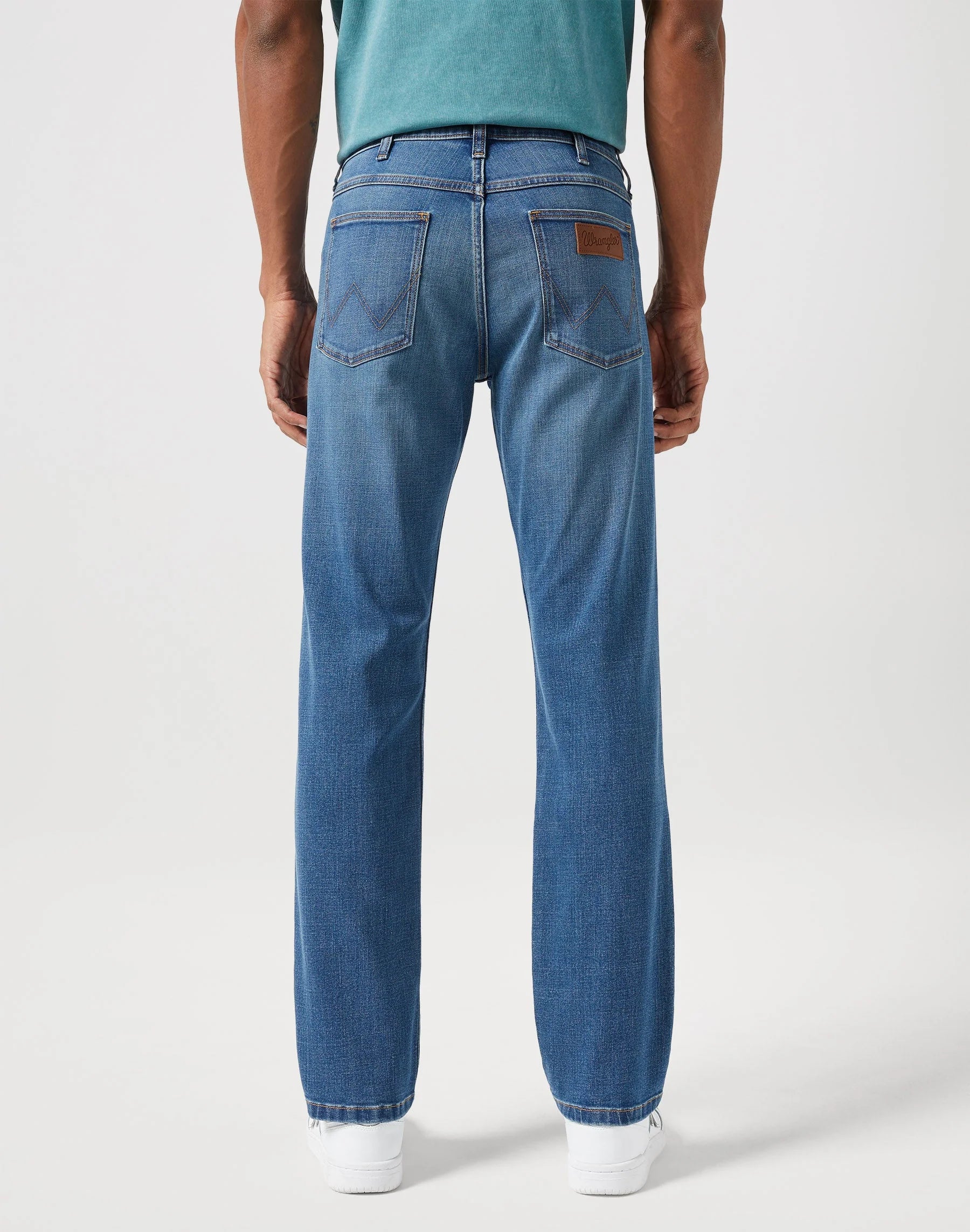 WRANGLER MĘSKIE SPODNIE JEANSOWE REGULAR FIT BOONE 112351218 W154017979