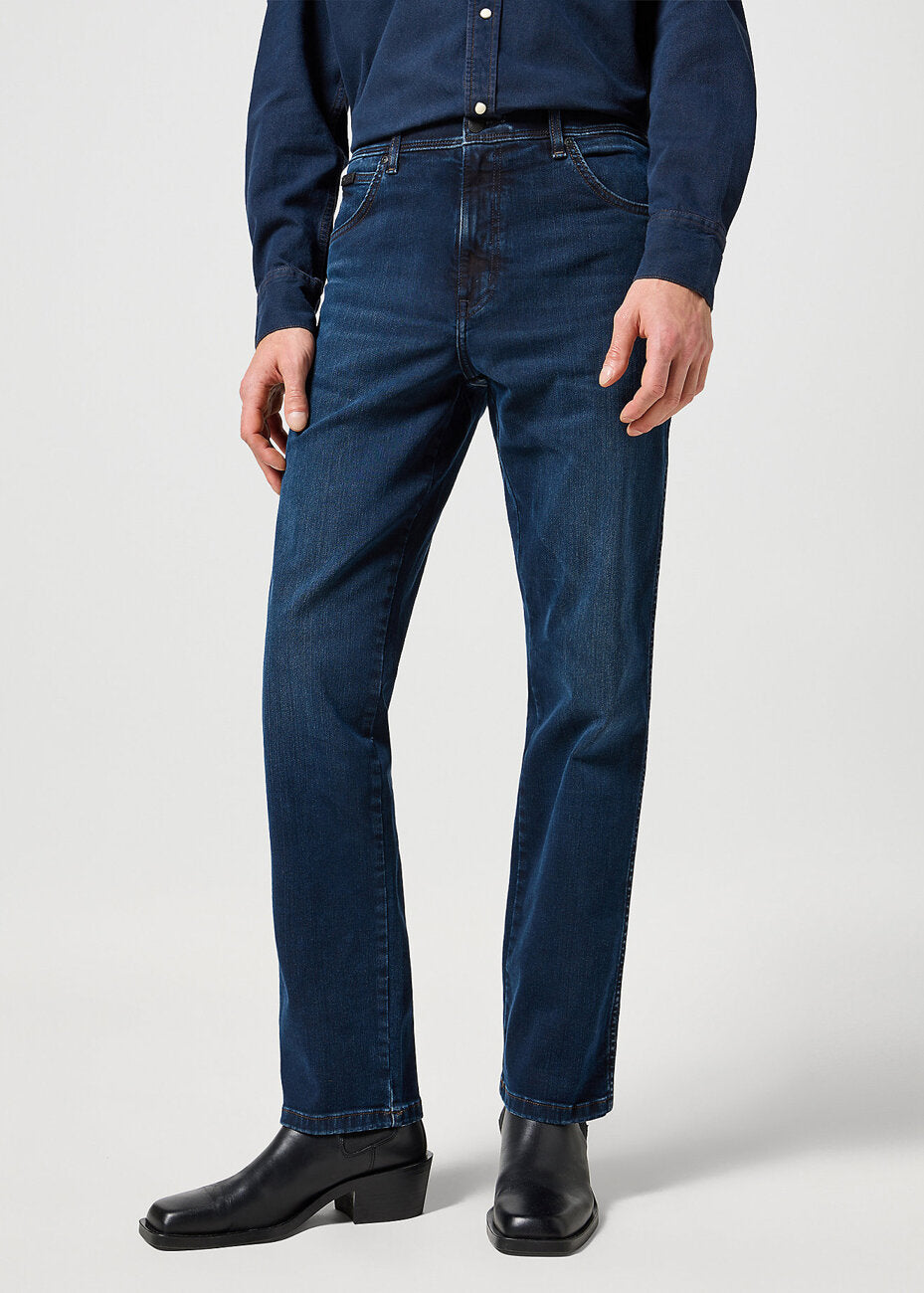 WRANGLER MĘSKIE SPODNIE JEANSOWE TEXAS MIDNIGHT RODEO 112356792 W121017433
