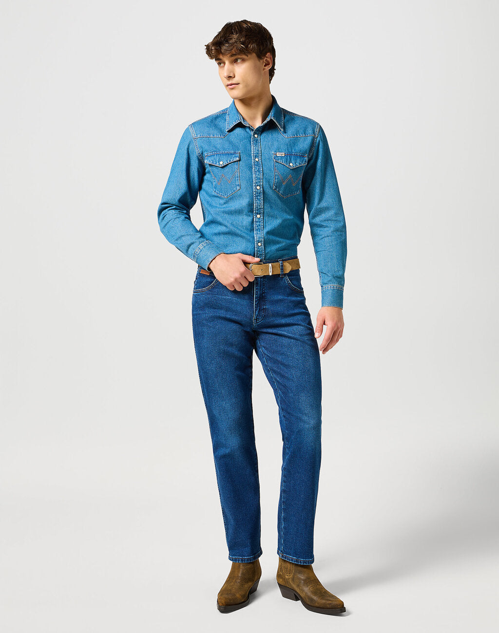 WRANGLER MĘSKIE SPODNIE JEANSOWE TEXAS SHADOW JEANS 112356851 W121017432