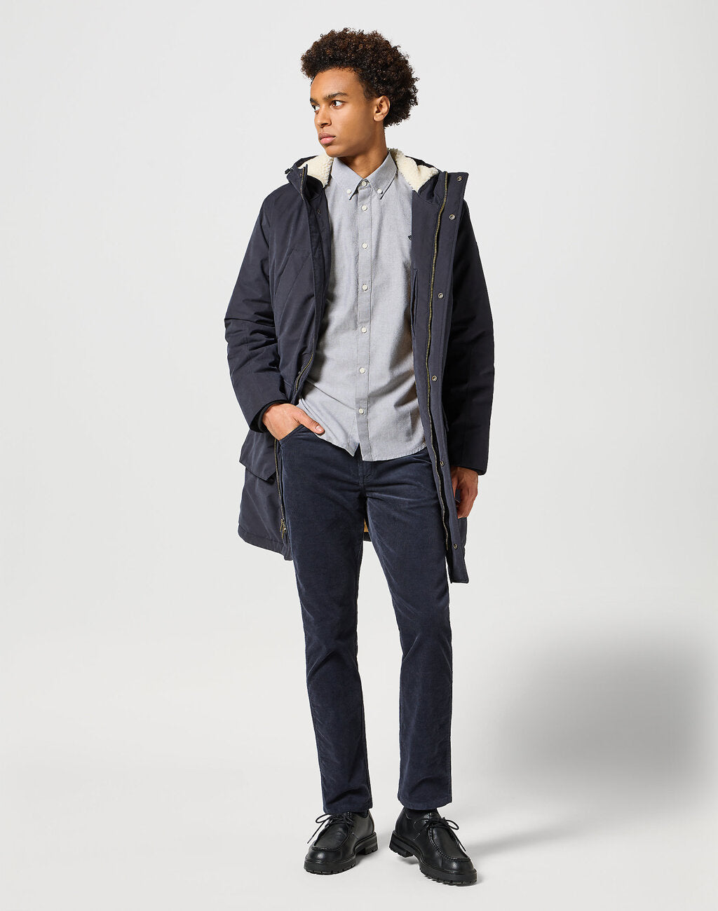 WRANGLER MĘSKIE SPODNIE JEANSOWE TEXAS SLIM DARK NAVY 112356806 W12S012239