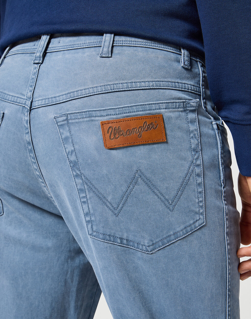 WRANGLER MĘSKIE SPODNIE JEANSOWE TEXAS SLIM GRISAILLE 112356809 W12S017443