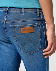 WRANGLER MĘSKIE SPODNIE JEANSOWE TEXAS SLIM RAINDROP 112355028 W12S017418