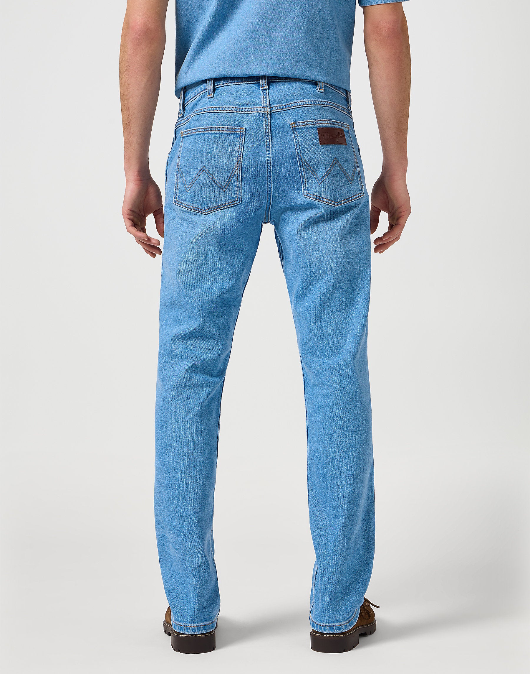 WRANGLER MĘSKIE SPODNIE JEANSOWE WRANGLER GREENSBORO MIST 112364971