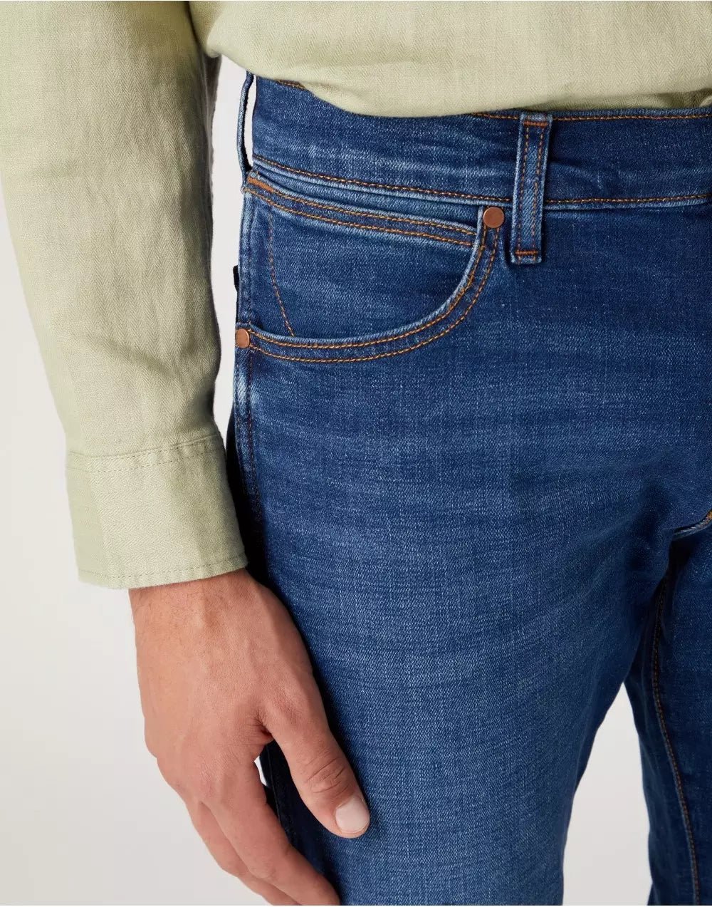 WRANGLER MESKIE SPODNIE JEANSOWE WRANGLER LARSTON FOR REAL W18SCJ027 112145863