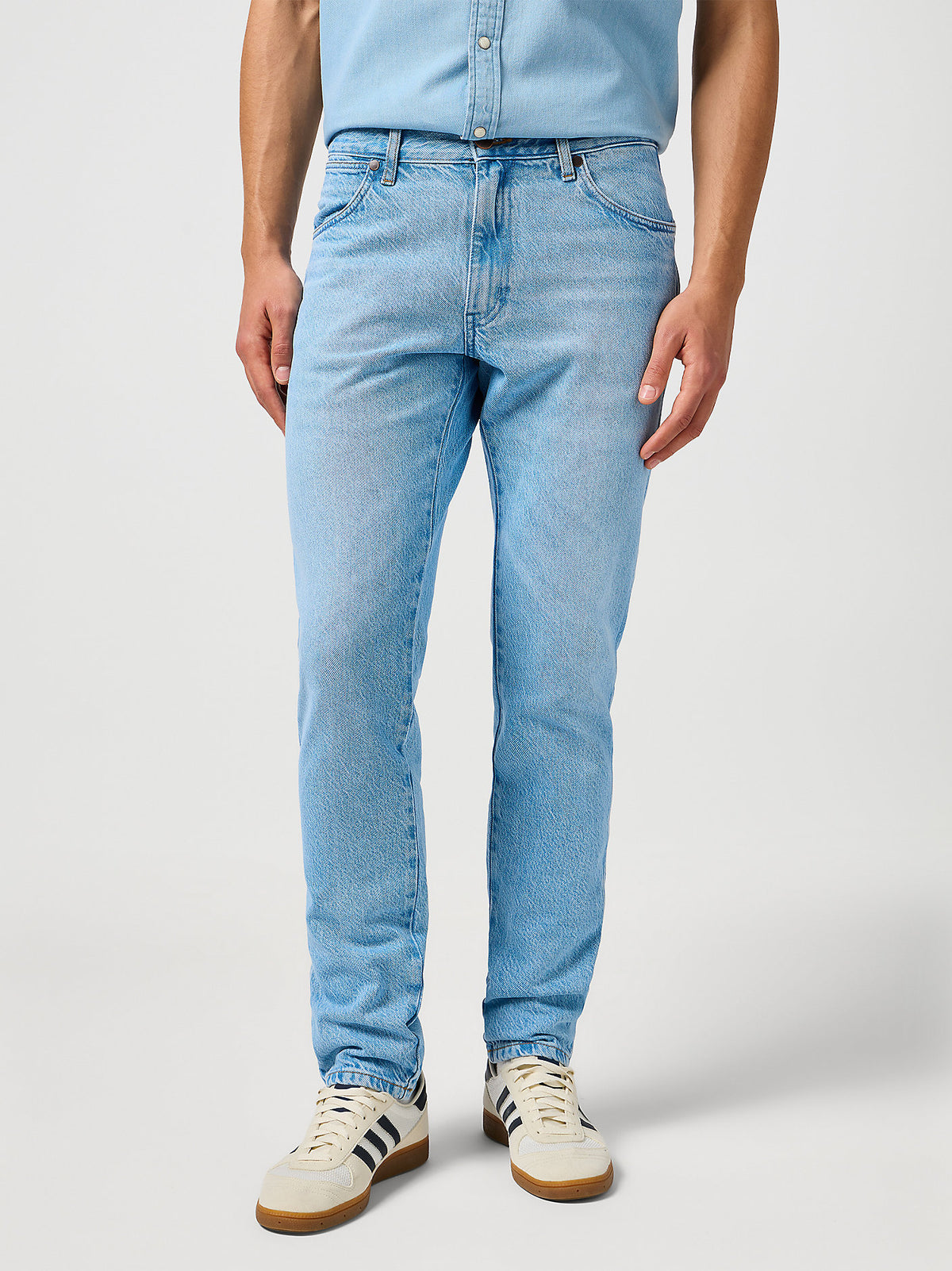 WRANGLER MĘSKIE SPODNIE JEANSOWE WRANGLER RIVER ARCTIC 112362465