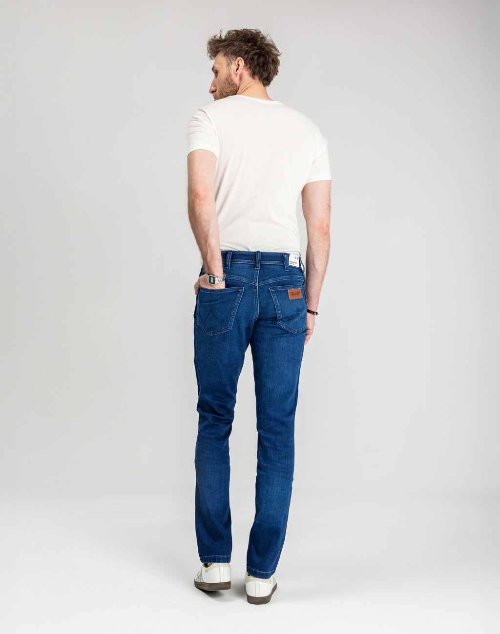 WRANGLER MĘSKIE SPODNIE JEANSOWE WRANGLER TEXAS SLIM BLUE JAM 112358217