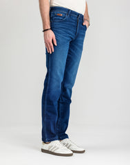 WRANGLER MĘSKIE SPODNIE JEANSOWE WRANGLER TEXAS SLIM BLUE JAM 112358217