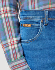 Męskie Spodnie Jeansowe Wrangler Texas Slim Ridge Wash 112358218