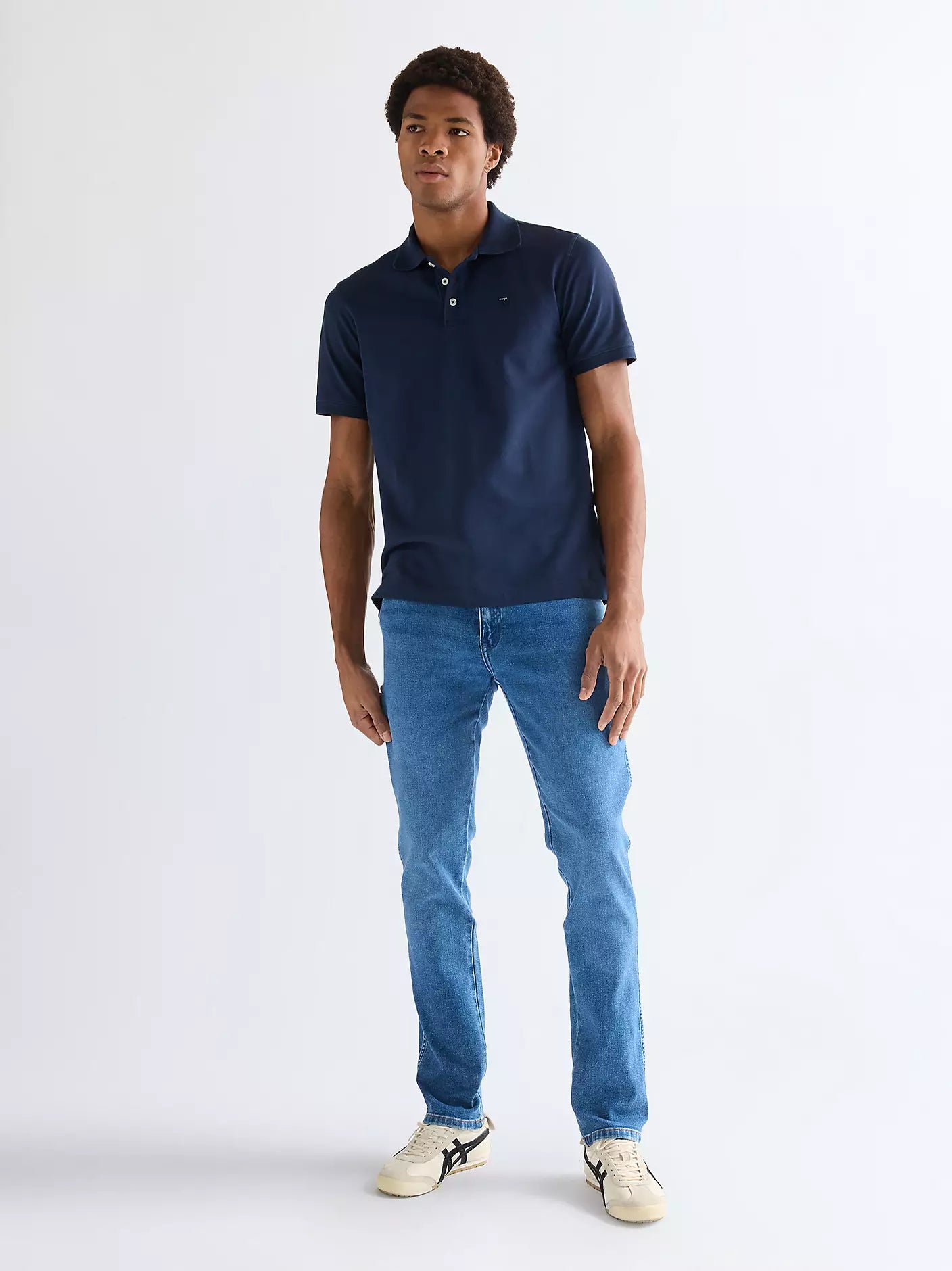 WRANGLER MĘSKIE SPODNIE JEANSOWE WRANGLER TEXAS SLIM RIDGE WASH 112358218