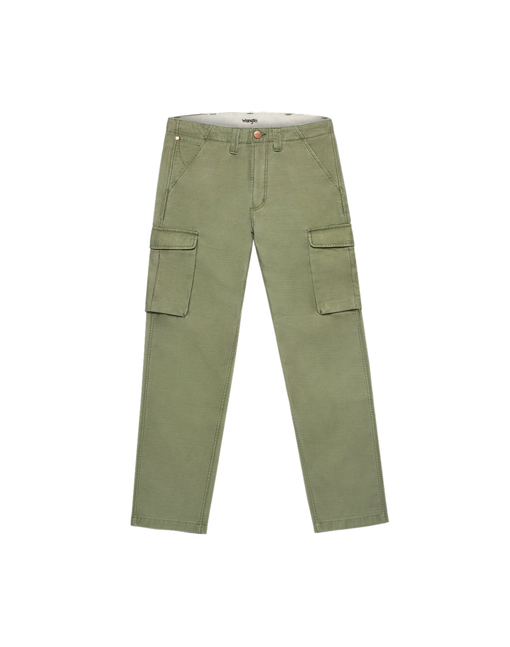 WRANGLER MESKIE SPODNIE MATERIAŁOWE BOJÓWKI CASEY JONES CARGO OLIVE 112350893 W1C2017995