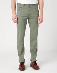 Męskie Spodnie Materiałowe Wrangler Greensboro Dusty Olive 112341466 W15Q018115