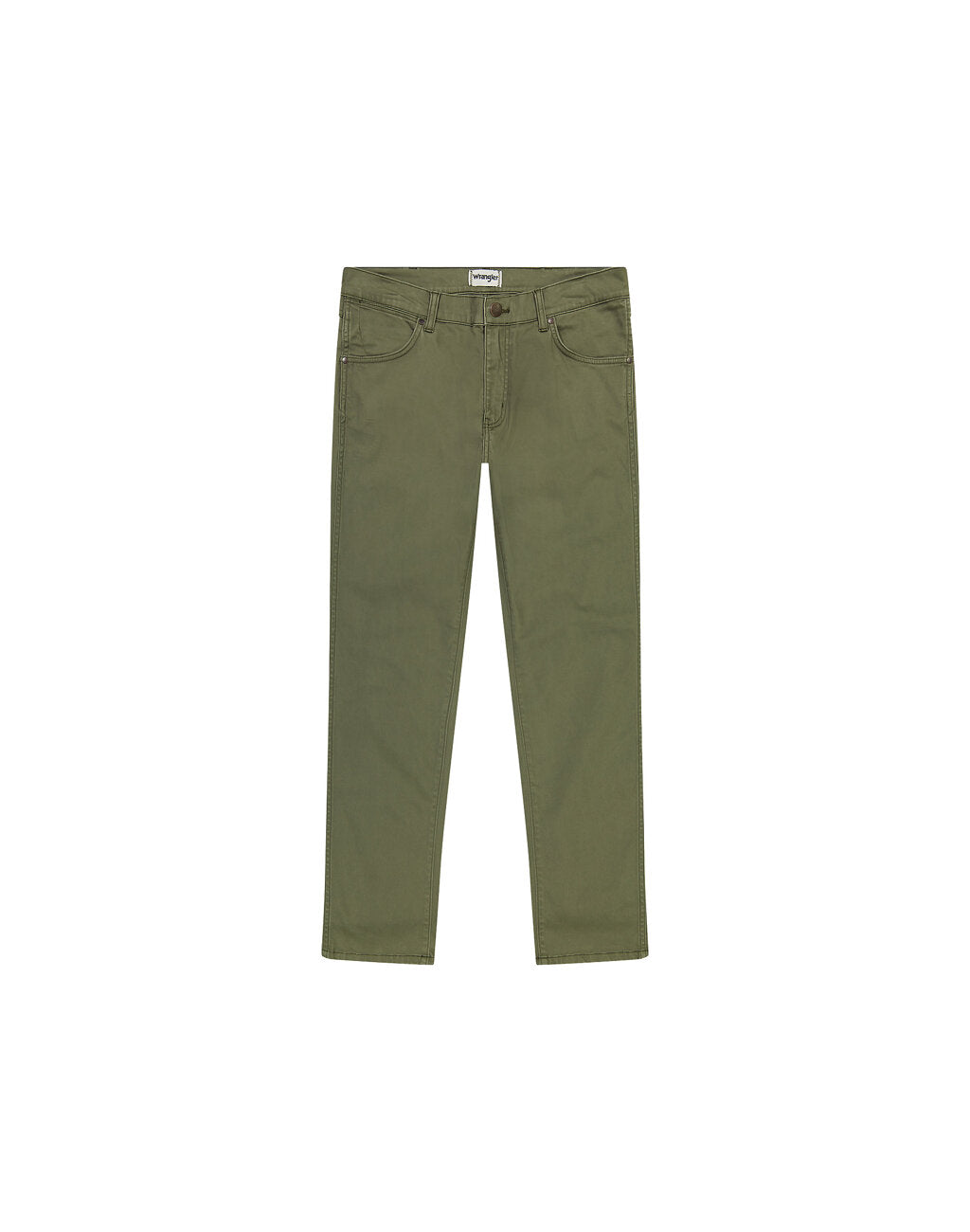 WRANGLER MĘSKIE SPODNIE MATERIAŁOWE LARSTON DUSTY OLIVE 112356816 W18S014024
