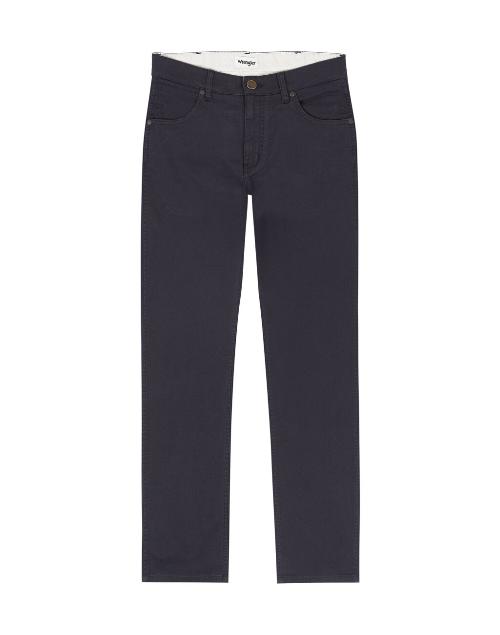 WRANGLER MESKIE SPODNIE MATERIAŁOWE MATERIAŁ GREENSBORO DARK NAVY W15QLNXAE