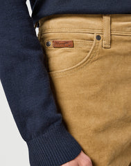 Męskie Spodnie Materiałowe Wrangler Texas Slim Tigers Eye 112358039 W12S015733