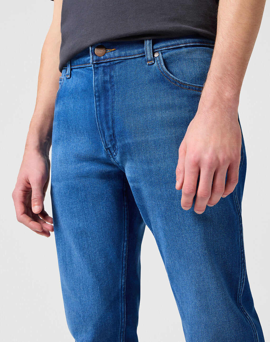 Męskie Spodnie Jeansowe Wrangler River Rustic 112352673 W17T017957