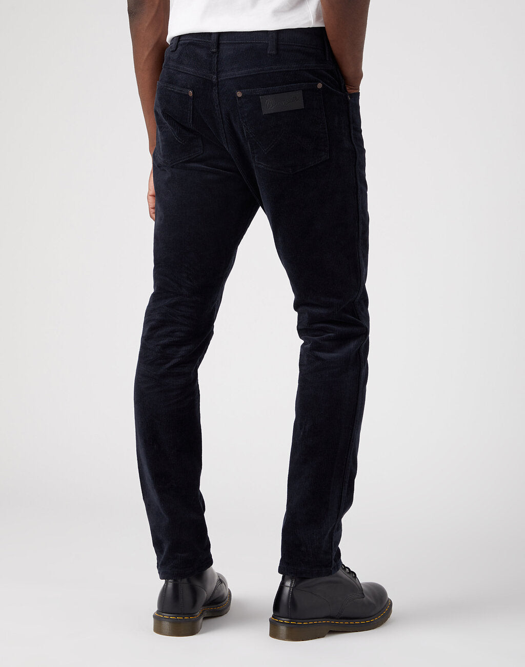 Spodnie Sztruksowe Męskie Wrangler Larston Dark Navy W18SA2XAE