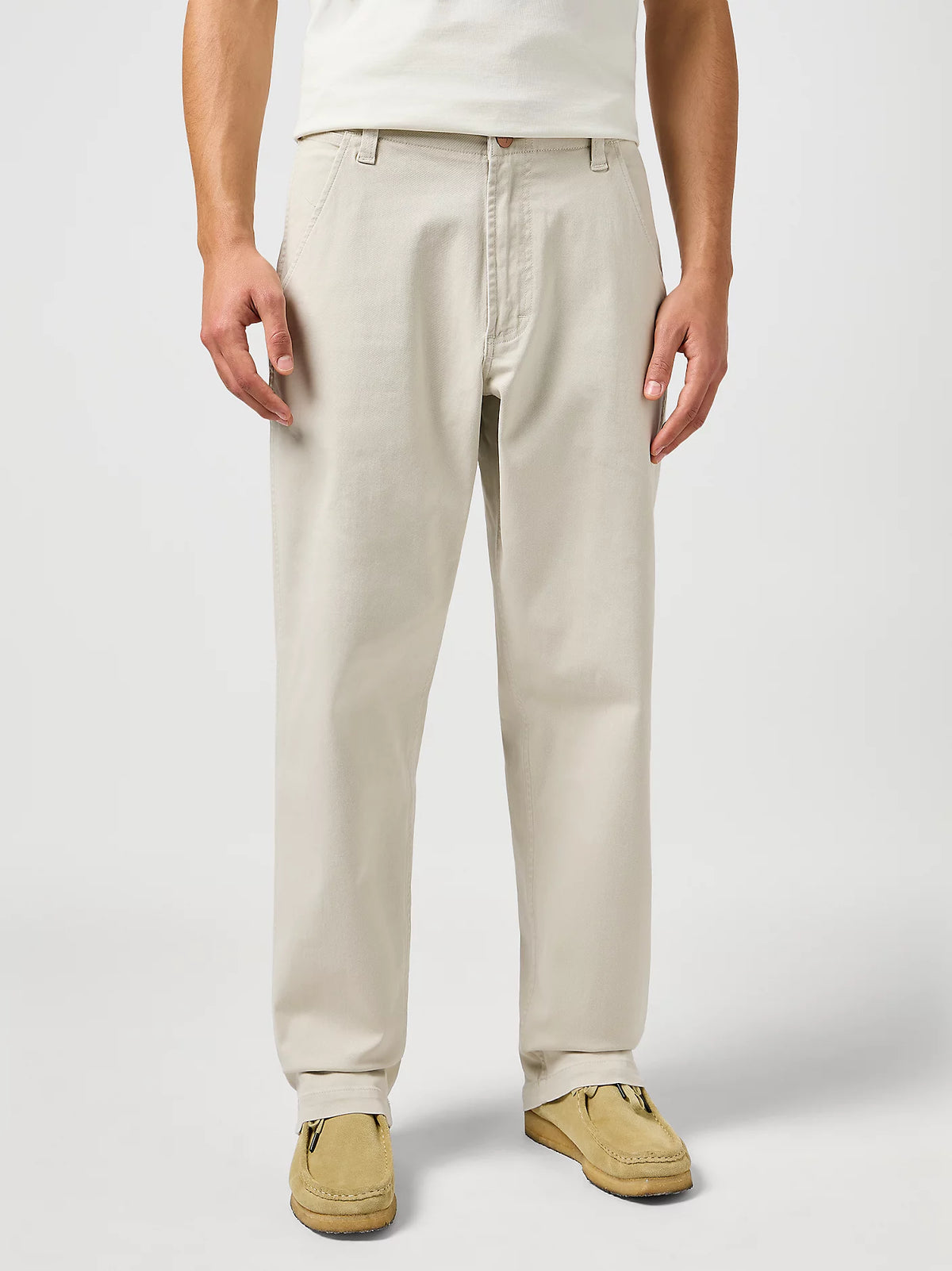 WRANGLER MĘSKIE SPODNIE WRANGLER CASEY JONES RELAXED CHINO PANTS PELICAN 112362915