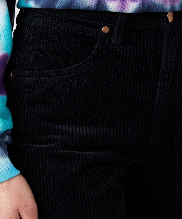 WRANGLER MOM FLARE DAMSKIE SPODNIE JEANSOWE JEANSY CAVIAR BLACK W24XJOXCK 112144776