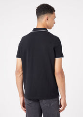 Koszulka Polo Męska Wrangler Polo Shirt Black W7BHK4100 112324468