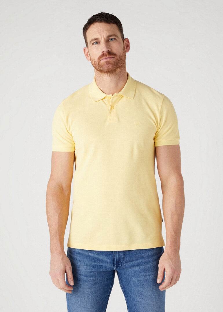 Wrangler Polo Shirt Męska Koszulka Polo Pale Banana W7X7K4Y37 112328988