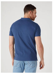 Wrangler Polo Shirt Męskie Polo Koszulka z Kołnierzykiem Dark Denim W7X7K4XTG