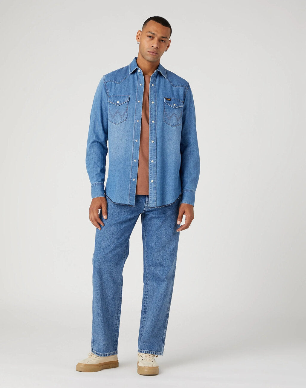Wrangler Redding Męskie Spodnie Jeansowe Electric Dreams W16X73Z48 112330724
