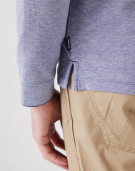WRANGLER REFINED POLO MĘSKA KOSZULKA DŁUGI RĘKAW BLUE W7F9KHB51 112323733