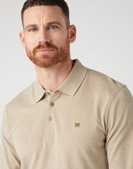 WRANGLER REFINED POLO MĘSKA KOSZULKA Z DŁUGIM RĘKAWEM LONGSLEEVE GREEN 112341120 W7MJ016778