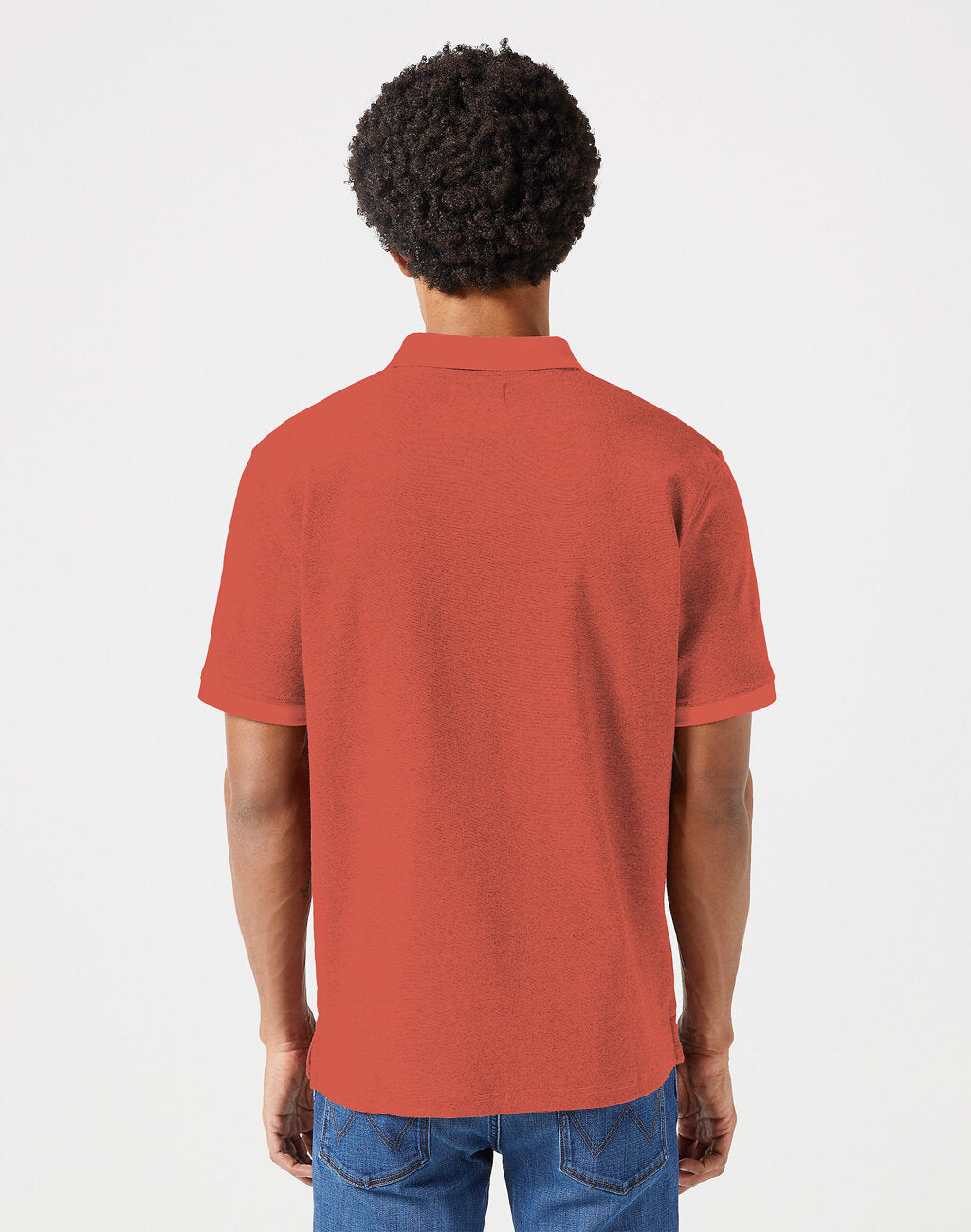 Wrangler Refined Polo Shirt Męska Koszulka Polo Polówka Burnt 112352859 W749013632