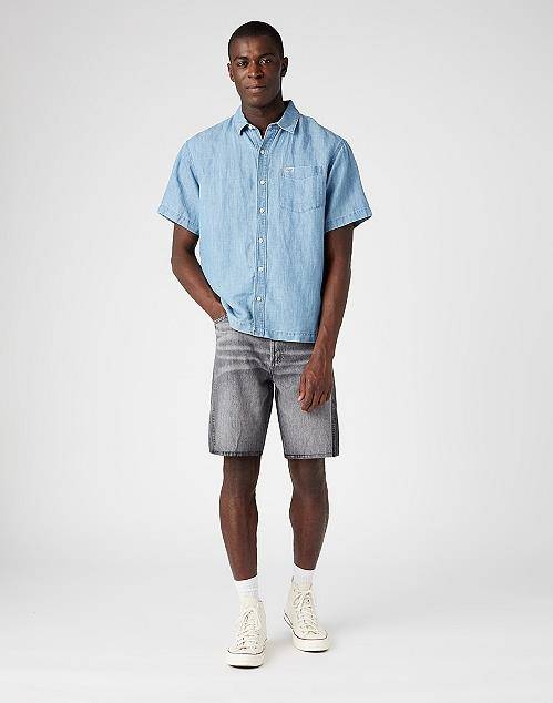 WRANGLER RICHLAND SHORTS MĘSKIE SZORTY SPODENKI COAL GREY W11ACE31F 112145746