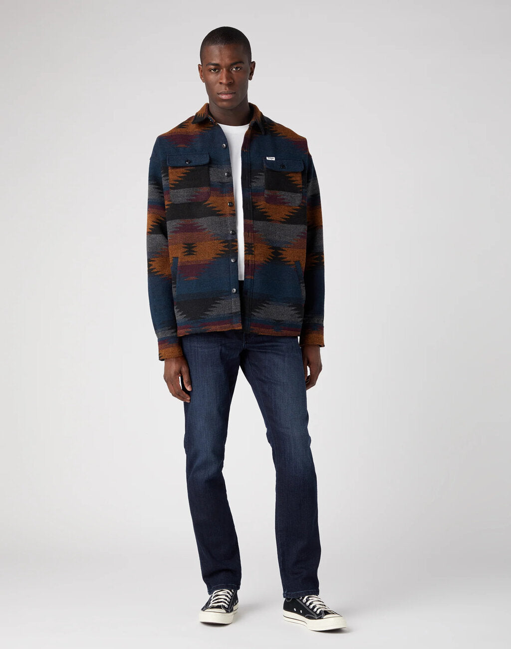 Wrangler River Męskie Spodnie Jeansowe Dusky Night 112341406 W17T007111