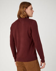 Wrangler Roll Męski Sweter Golf Neck Knit W8D42PH45