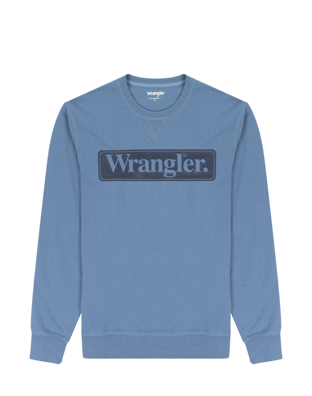 Bluza Nierozpinana Męska Wrangler Seasonal Crew Logo Captains Blue 112341198 W6F3015076