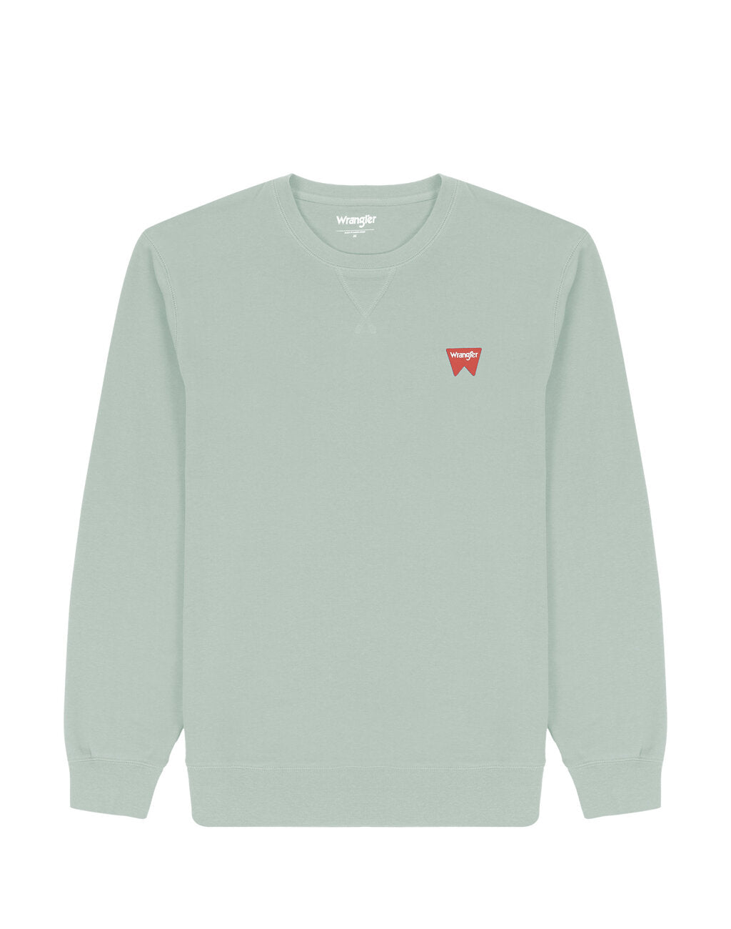 Wrangler Sign Off Crew Męska Bluza Bez Kaptura Nierozpinana Przez Głowę Green Milieu W661i3g63