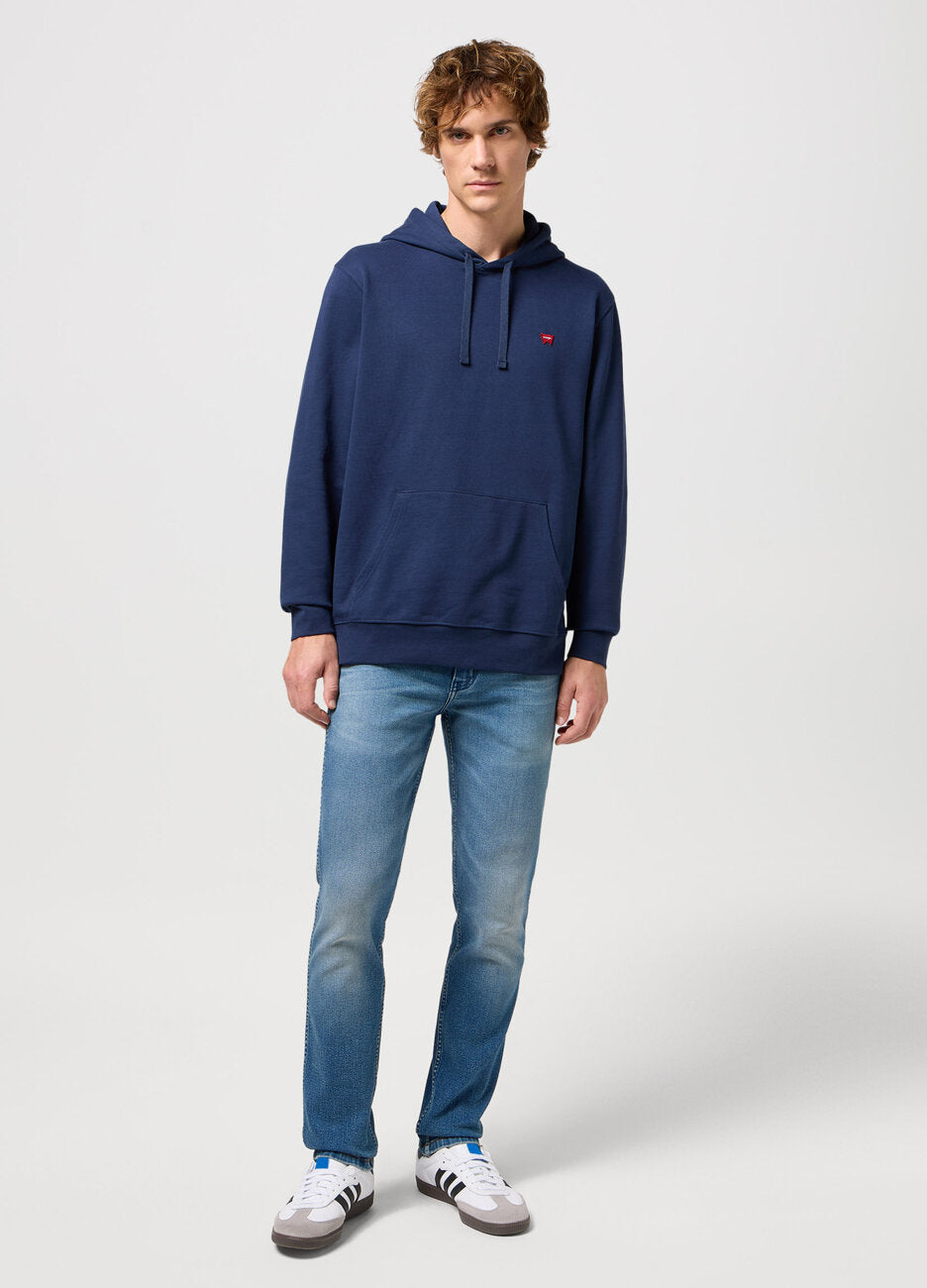 WRANGLER SIGN OFF HOODIE MĘSKA BLUZA NIEROZPINANA NAVY 112350542 W651013678