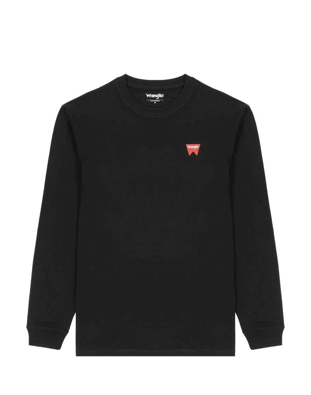 WRANGLER SIGN OFF TEE MĘSKA KOSZULKA Z DŁUGIM RĘKAWEM LONGSLEEVE BLACK 112341137 W70K011936