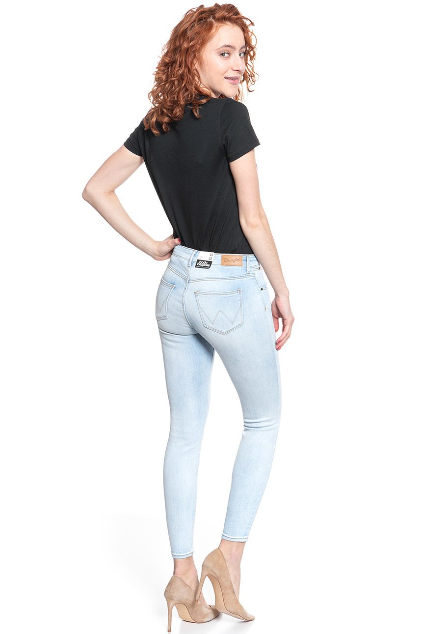 WRANGLER SKINNY CROP CRYSTAL BLUES W28MGU28B 112128456