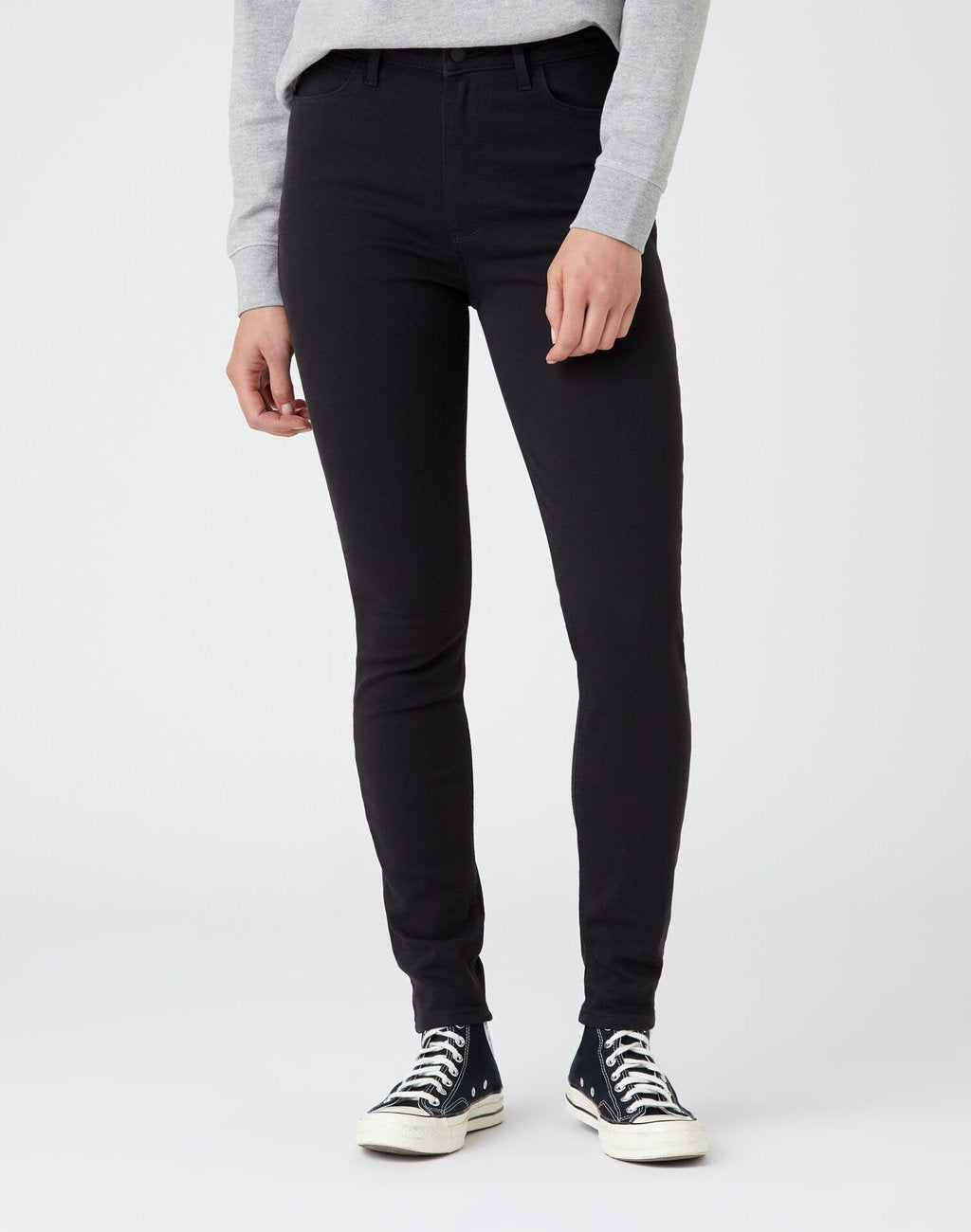 WRANGLER SKINNY DAMSKIE SPODNIE JEANSOWE JEANSY BLACK W20KB840N 112141243