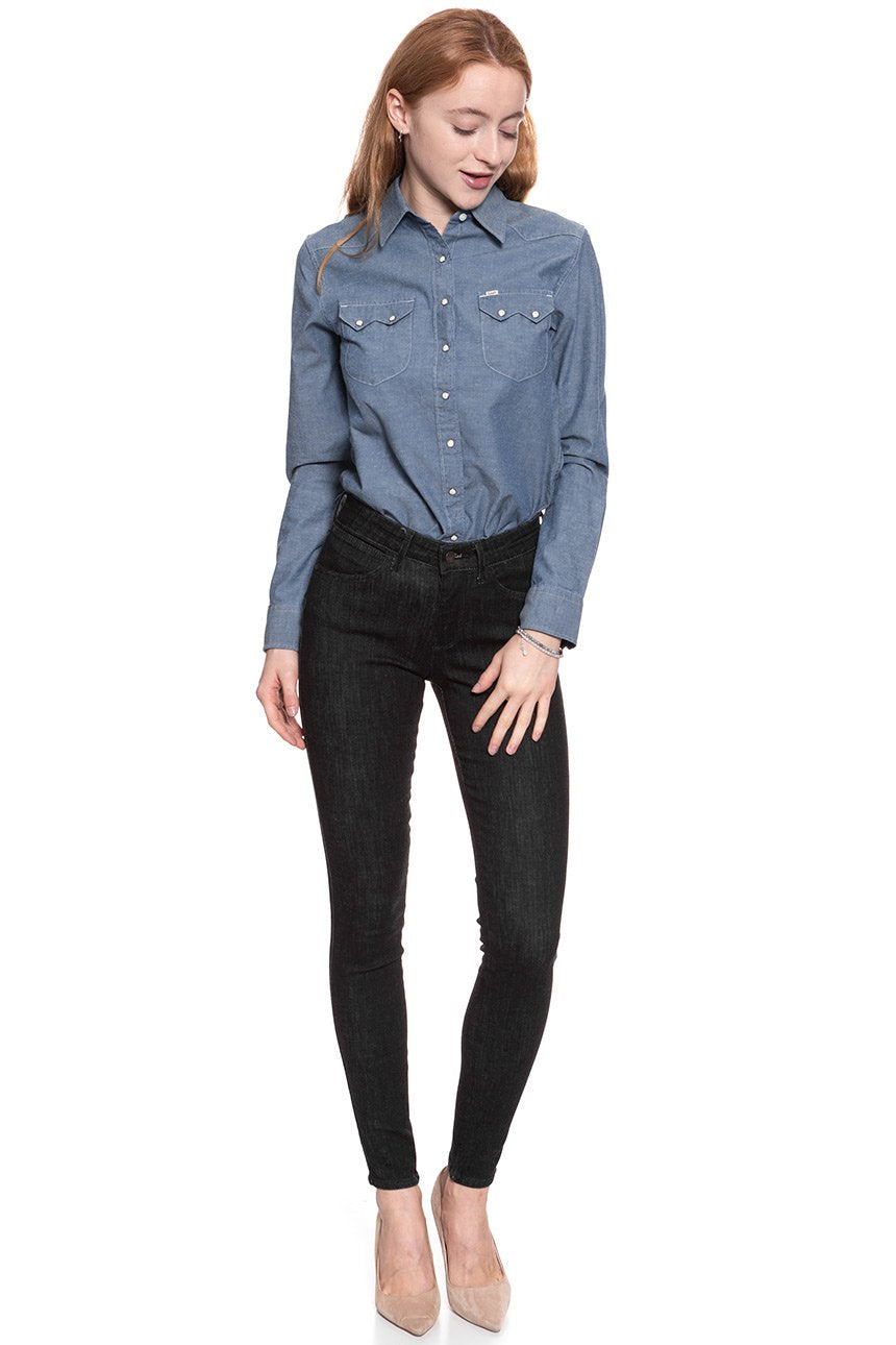WRANGLER SKINNY RINSE BLACK W28KHS32R 112128275