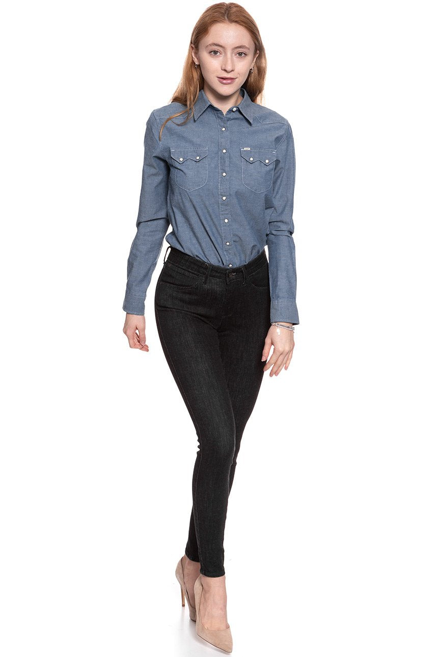 WRANGLER SKINNY RINSE BLACK W28KHS32R 112128275