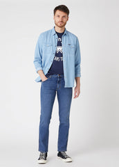 WRANGLER SPODNIE MĘSKIE GREENSBORO BLOWN AWAY W15QKP59U 112126959