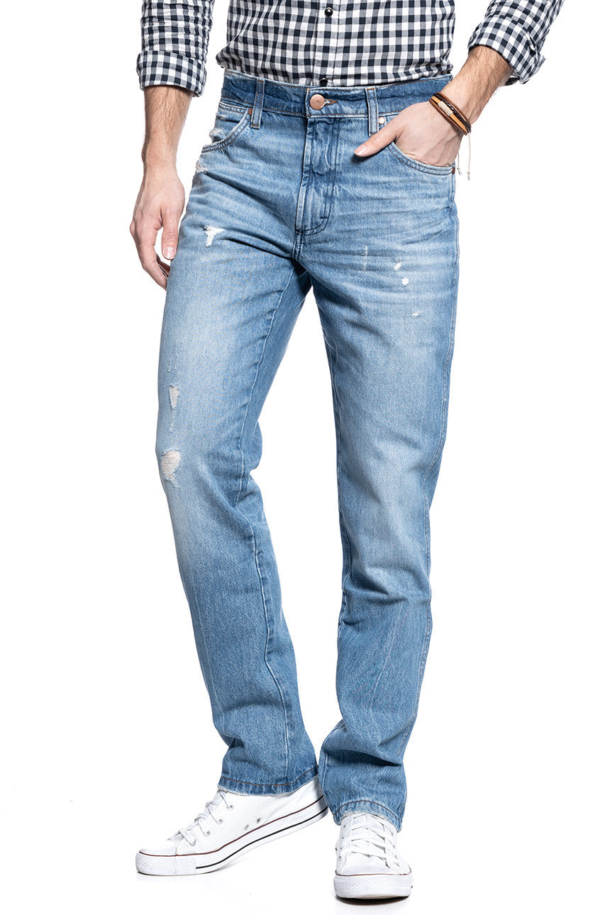 WRANGLER SPODNIE MĘSKIE GREENSBORO CENTER CREASE W15QY1306 112127139